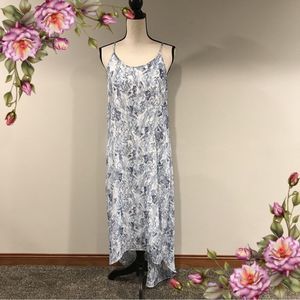 Old Navy Blue and White Maxi Dress